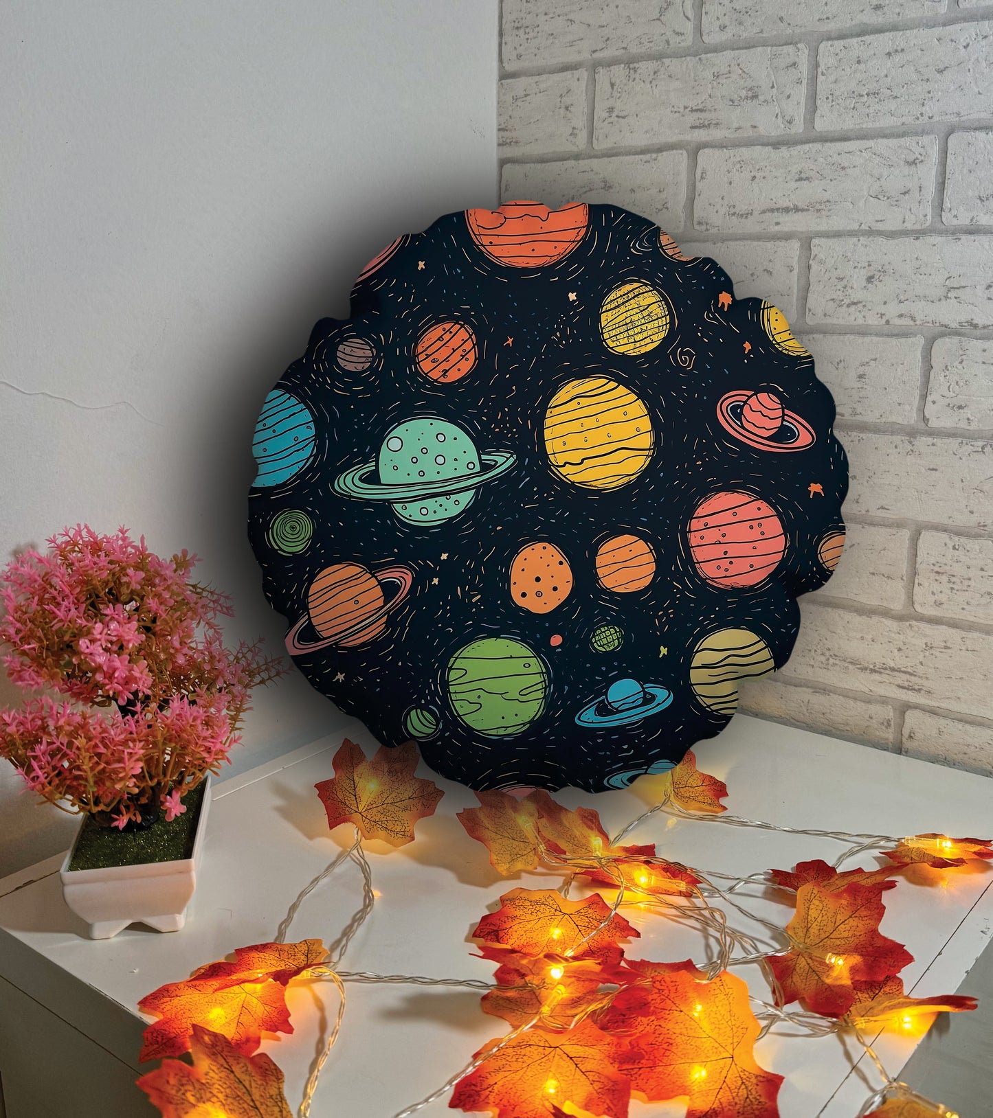 Oreiller rond - espace