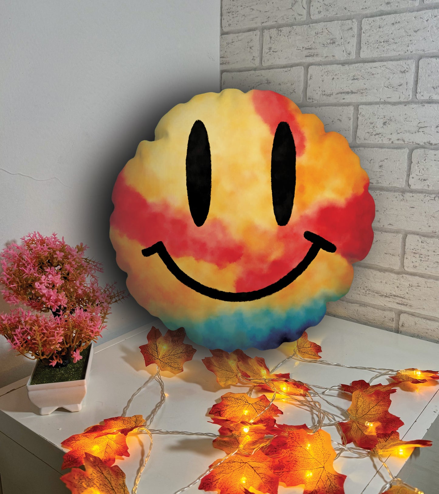 Oreiller rond - sourire