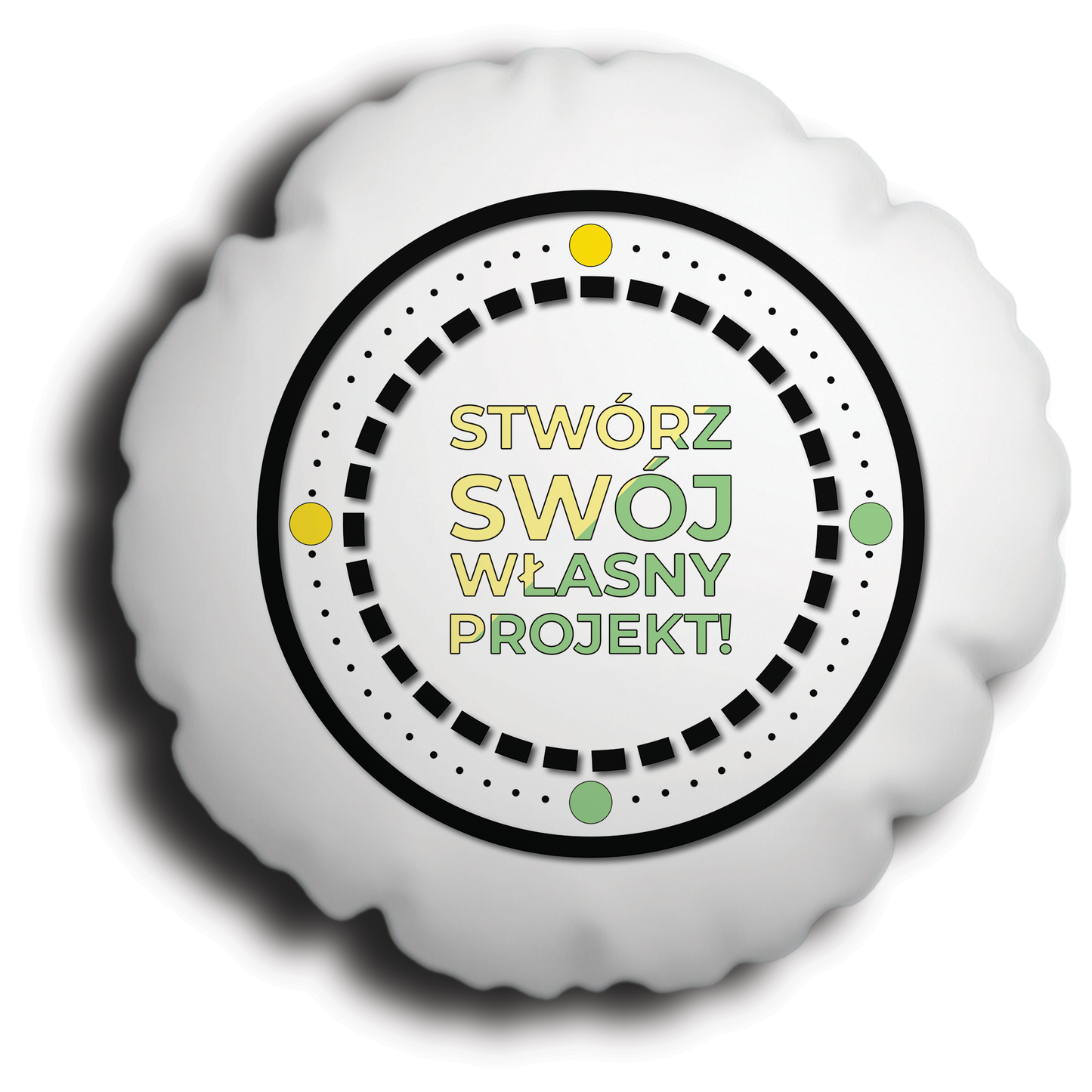 Oreiller rond personnalisé