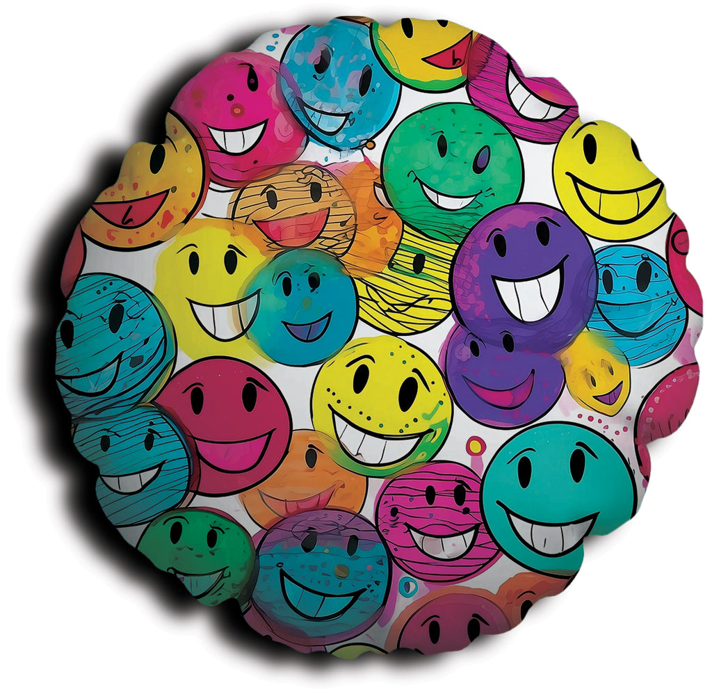 Poduszka okrągła - buźki