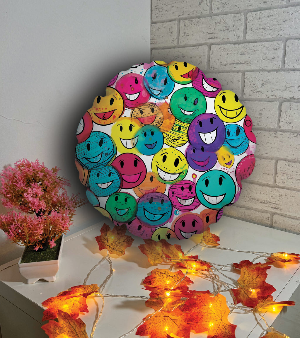 Poduszka okrągła - buźki