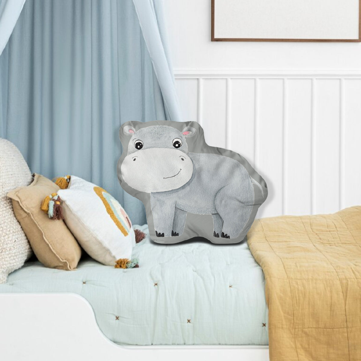 Pillow - Hippopotamus cuddly toy