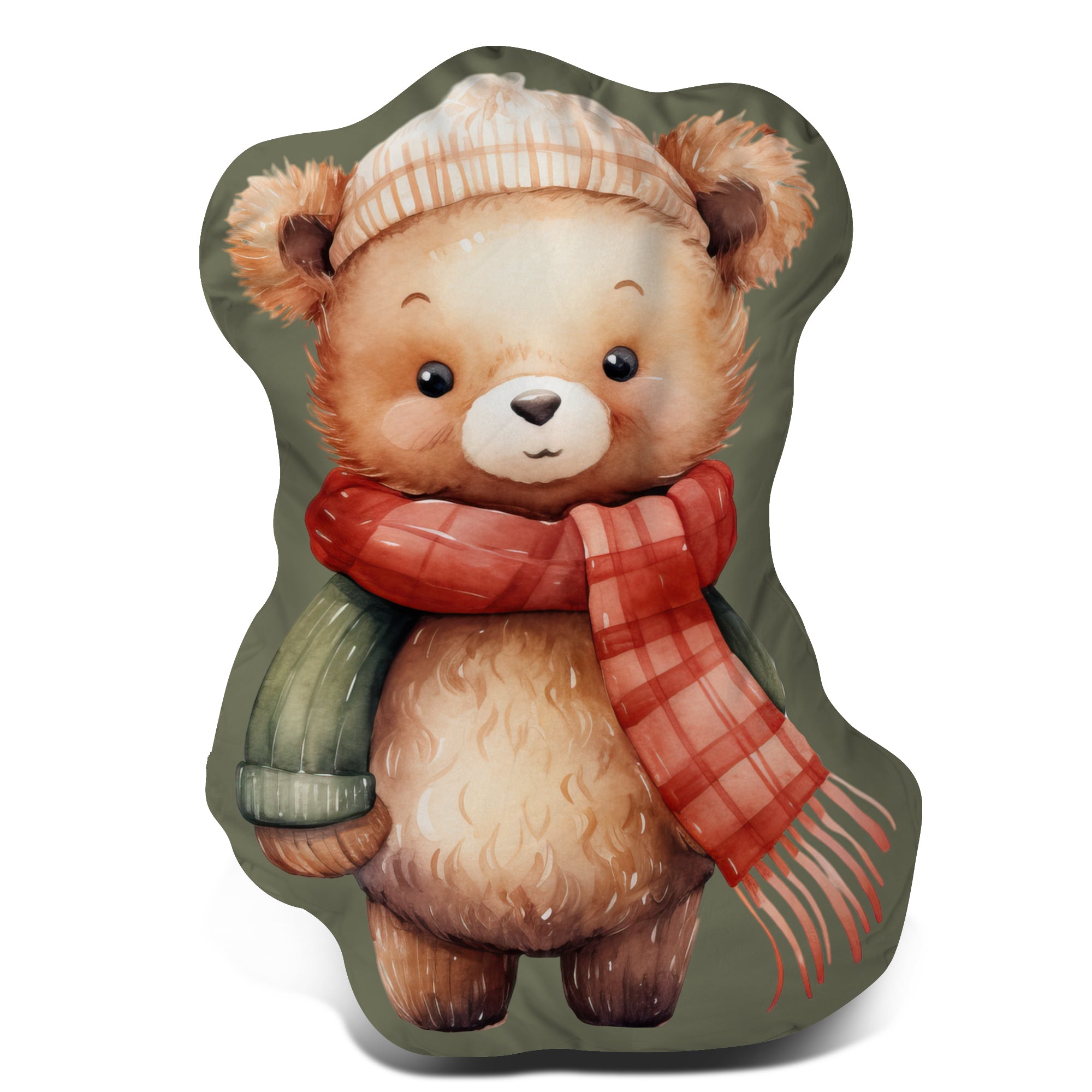 Pillow - Teddy bear with a scarf