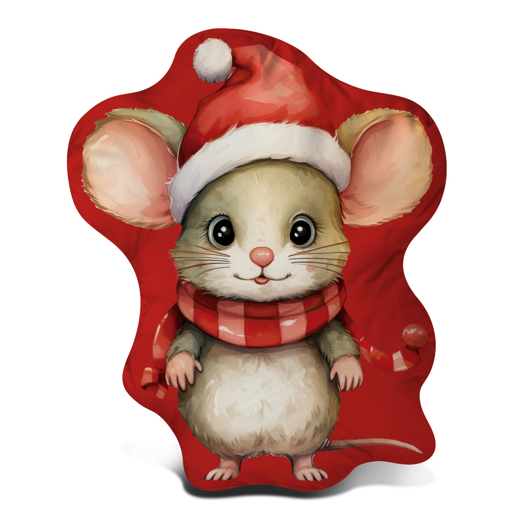 Pillow - Mouse in a scarf cuddly toy