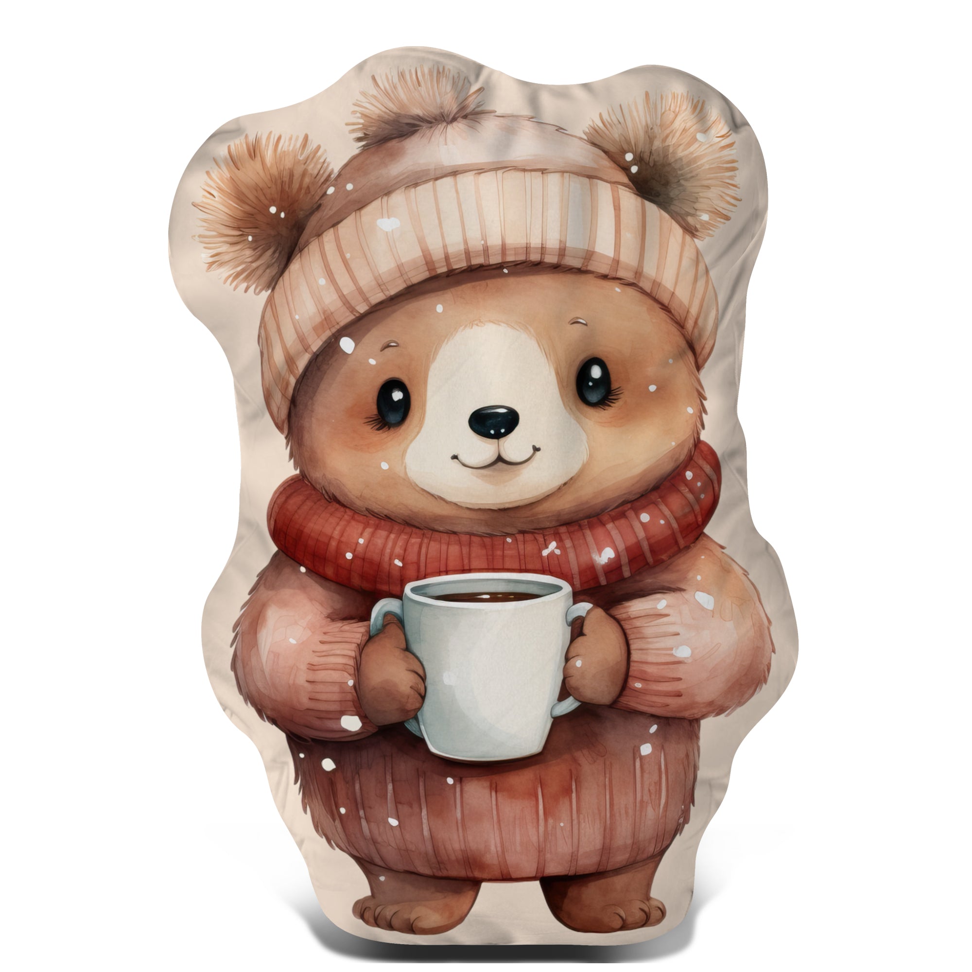 Pillow - Winter Teddy Bear cuddly toy